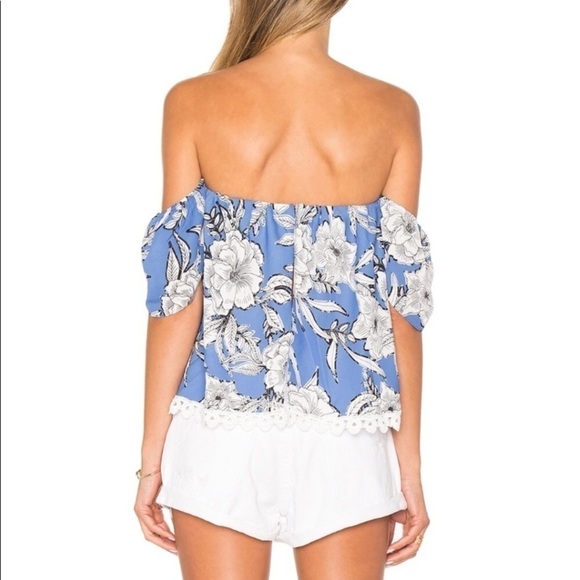 NWT! Lovers + Friends “life’s a beach” blue floral - Picture 1 of 8